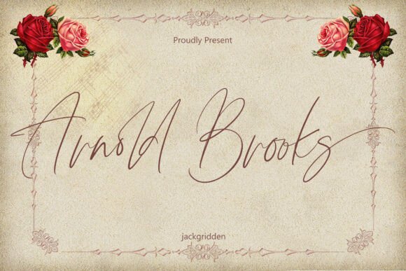 Arnold Books: A Script Font for Editorial Elegance