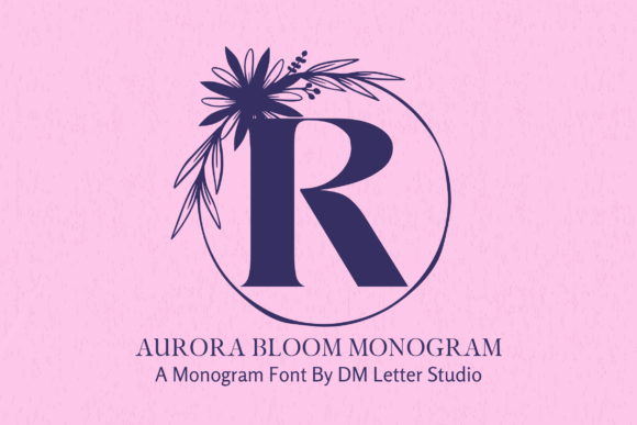 Aurora Bloom Monogram: A Font for Editorial Elegance