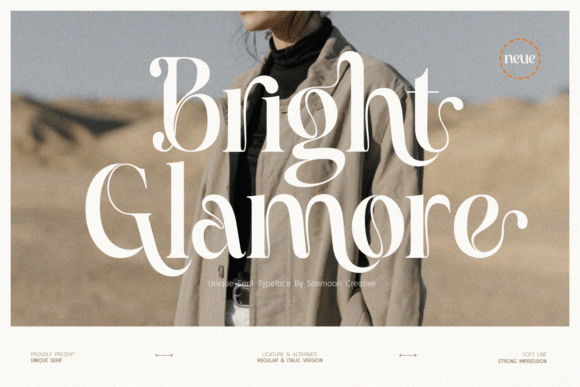 Bright Glamore: A Serif Font for Timeless Branding