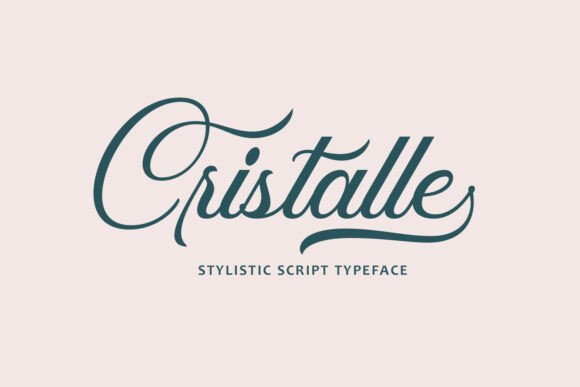 Cristalle: A Script Font for Crafters and Product Creators