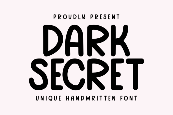 Dark Secret: A Handwritten Font for Web Design