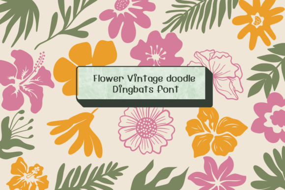 Flower Vintage Doodle: A Timeless Font for Editorial Design