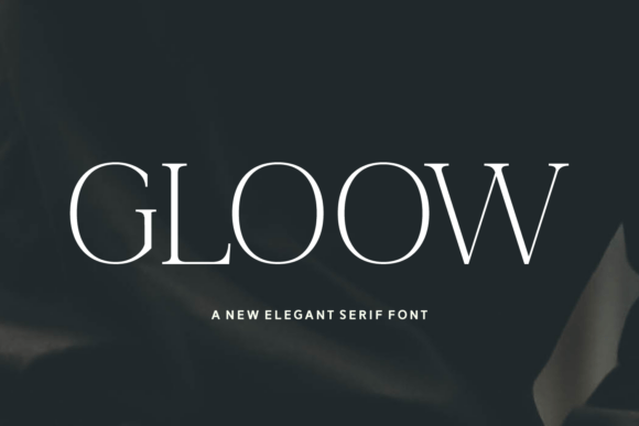 Gloow: A Serif Font for Elegant Craft Projects