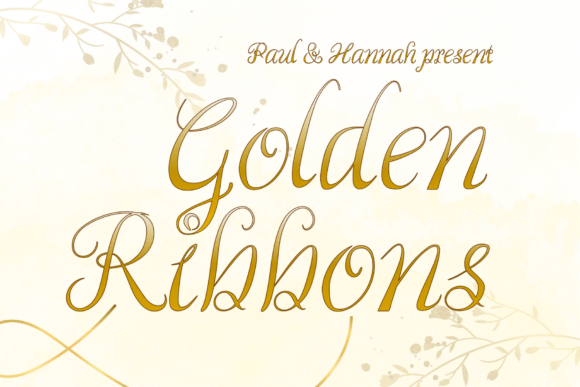 Golden Ribbons: A Script Font for Elegant Branding