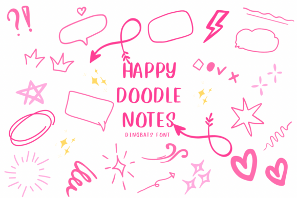 Happy Doodle Notes: A Font for Creative Crafters