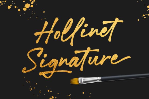 Hollinet Signature: A Font That Breathes Life Into Your Creations