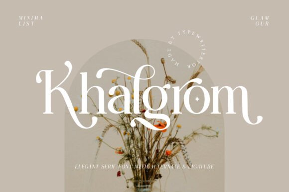 Khalgrom: A Serif Font for Timeless Branding