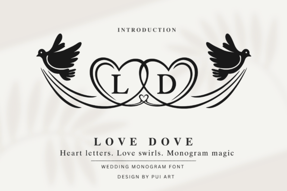 Love Dove Monogram: A Timeless Font for Handmade Creators