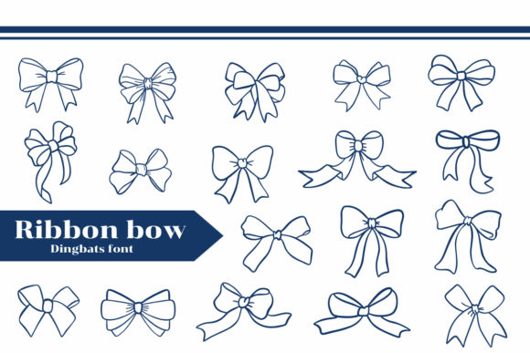 Ribbon Bow: A Decorative Font for Creative Web Design