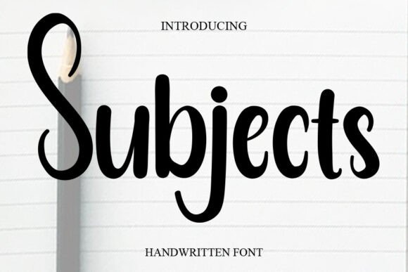 Subjects: A Script Font That Elevates Your Digital Brand