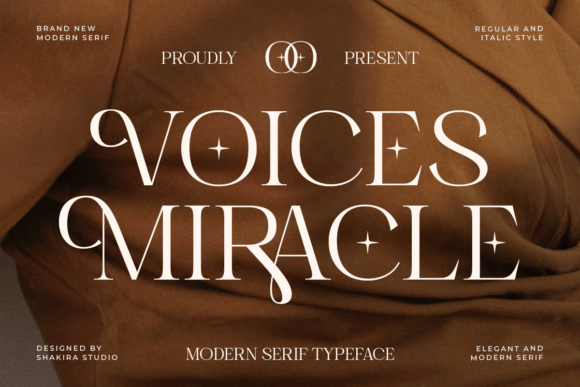 Voices Miracle: A Serif Font for Crafters and Product Creators
