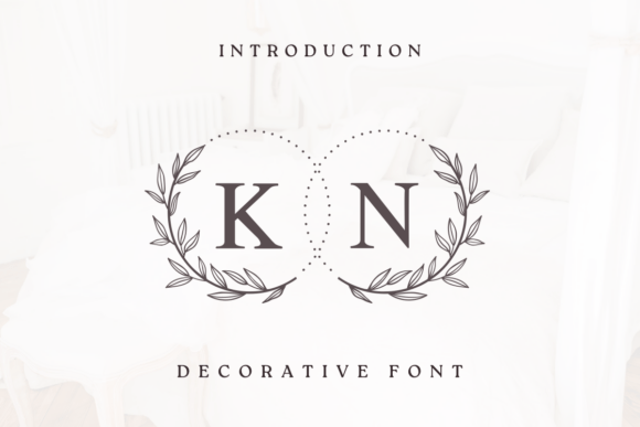 Wedding Bloom Monogram: A Delicate Display Font for Editorial Design
