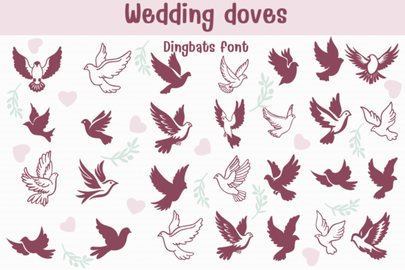 Wedding Doves: A Font That Speaks Love